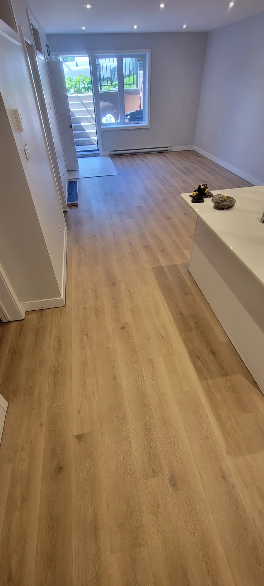 Vinyl plank flooring installation